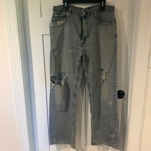 Levi Strauss Signature Vintage Loose Fit Straight Leg Blue Jeans Size 36 X 34